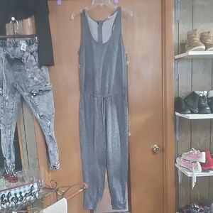 Banana Republic Gray Sleeveless Jumpsuit